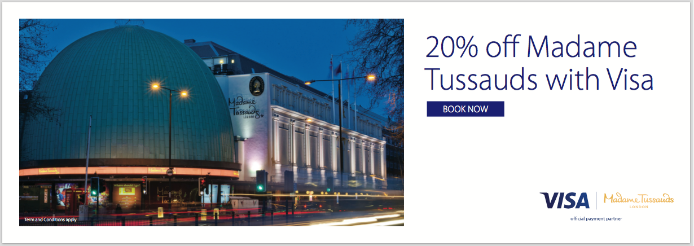 20% off Madame Tussauds with Visa