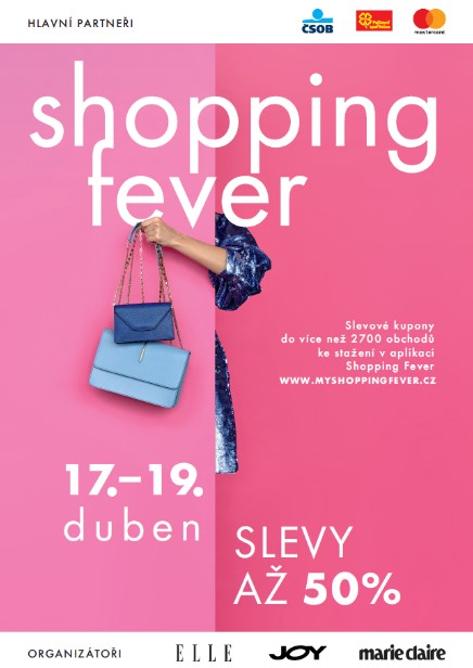 Shopping Fever 17.-19. duben - slevy až 50 %